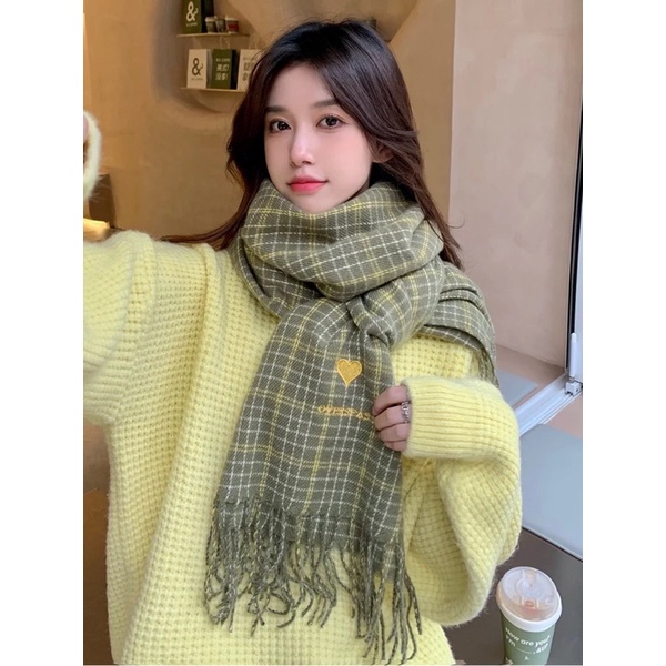 Long scarf import winter overseas syal wanita cewek hangat selendang gunung bromo autumn