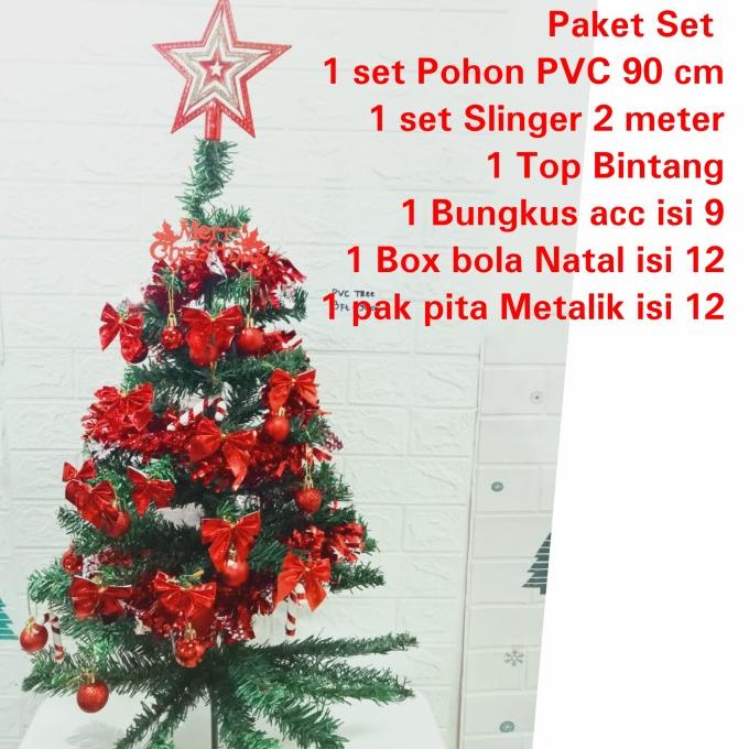 

BEST QUALITY - PAKET POHON NATAL SET KOMPLIT MURAH HIASAN NATAL POHON MEJA ACC GROSIR