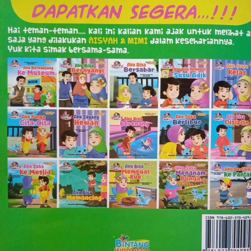 Buku Aku Bisa Membuat Kue Cerita Dongeng Bilingual