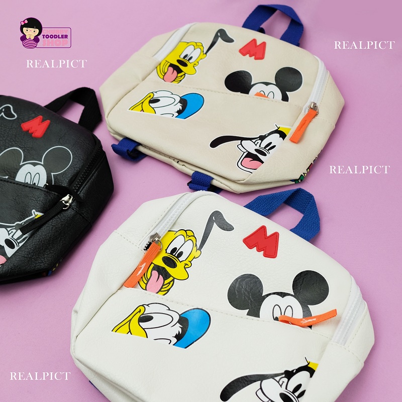 Tas Ransel Premium Zara Mickey Goofy Pluto Donald Duck Tas Ransel Anak