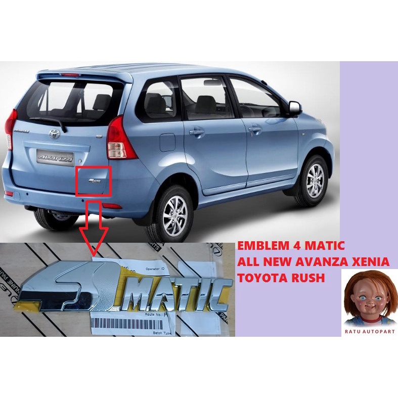emblem Logo 4matic all new avanza xenia rush