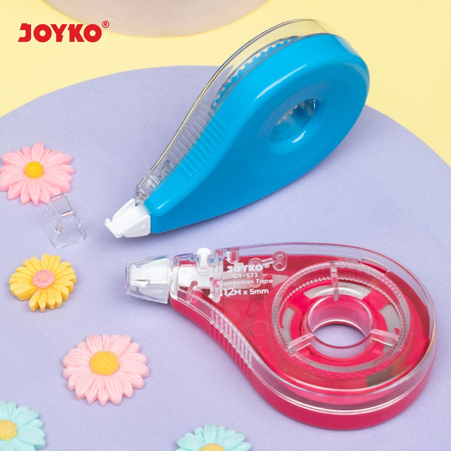 

CORRECTION TAPE JOYKO CT-573 12M | TIPE-EX KERTAS | PENGHAPUS PENA | PITA KOREKSI