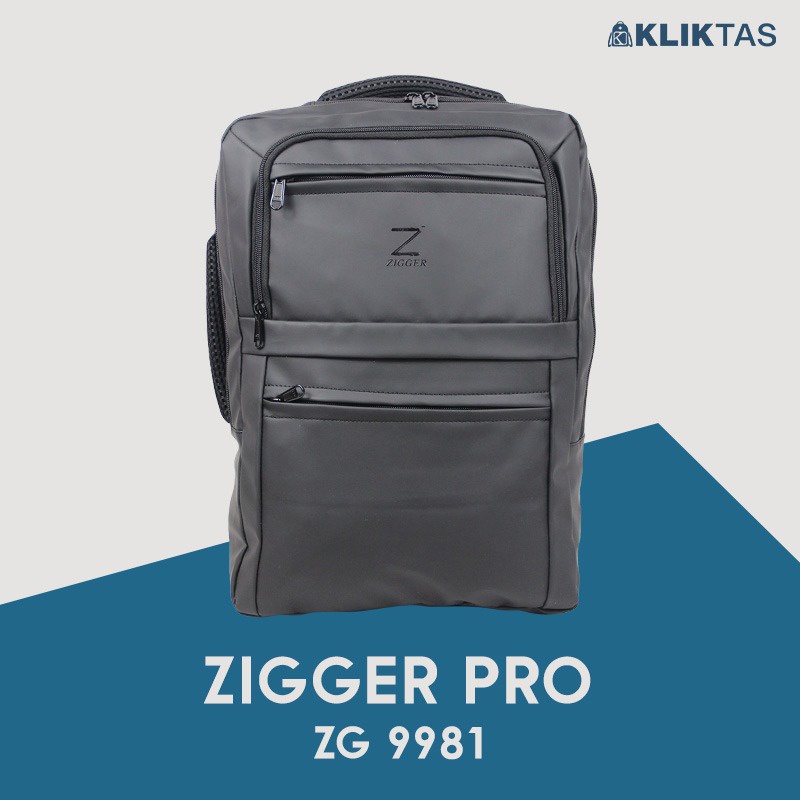 [KLIKTAS] Tas Ransel Laptop Pria Kerja Dinas Backpack Lokal Tahan Air Zigger 9981