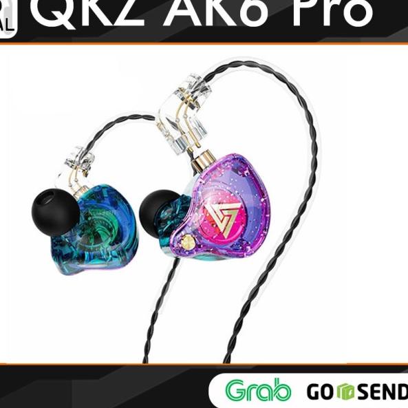 QKZ AK6 Pro Earphone with Mic alt KZ EDX Pro TRN MT1 KZ EDC KZ EDS - AK6 PRO CRYSTAL