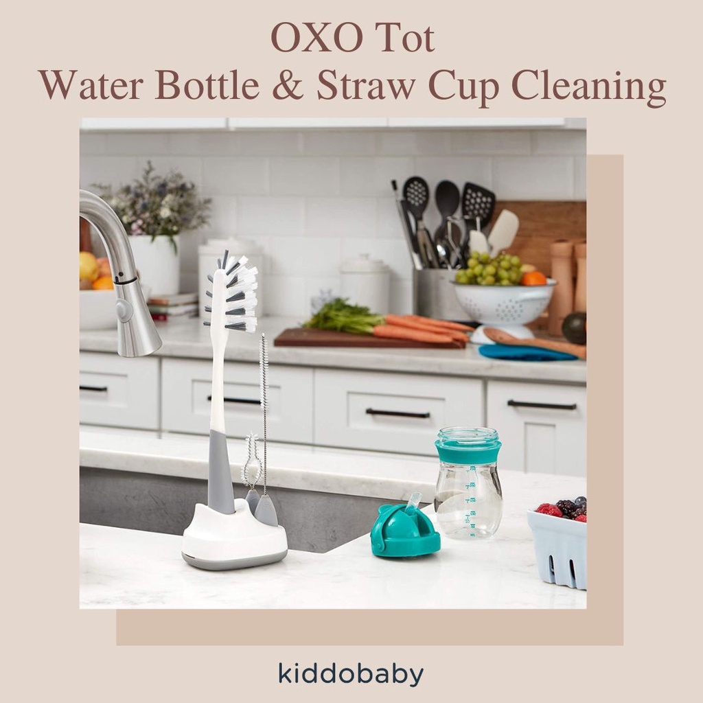 OXO Tot Water Bottle &amp; Straw Cup Cleaning Set | Sikat Pembersih Botol