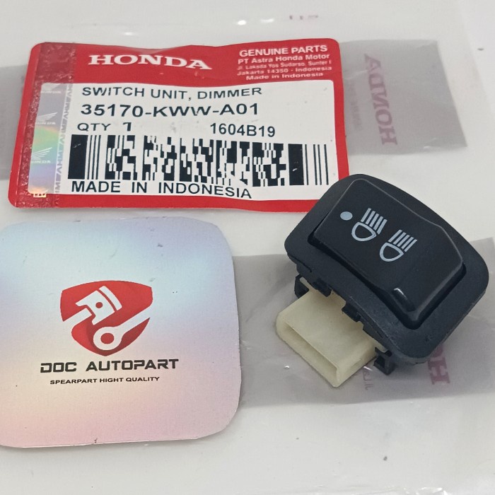 TOMBOL DIM HONDA 3 TITIK BEAT FI VARIO 125 /35170-KWW-A01