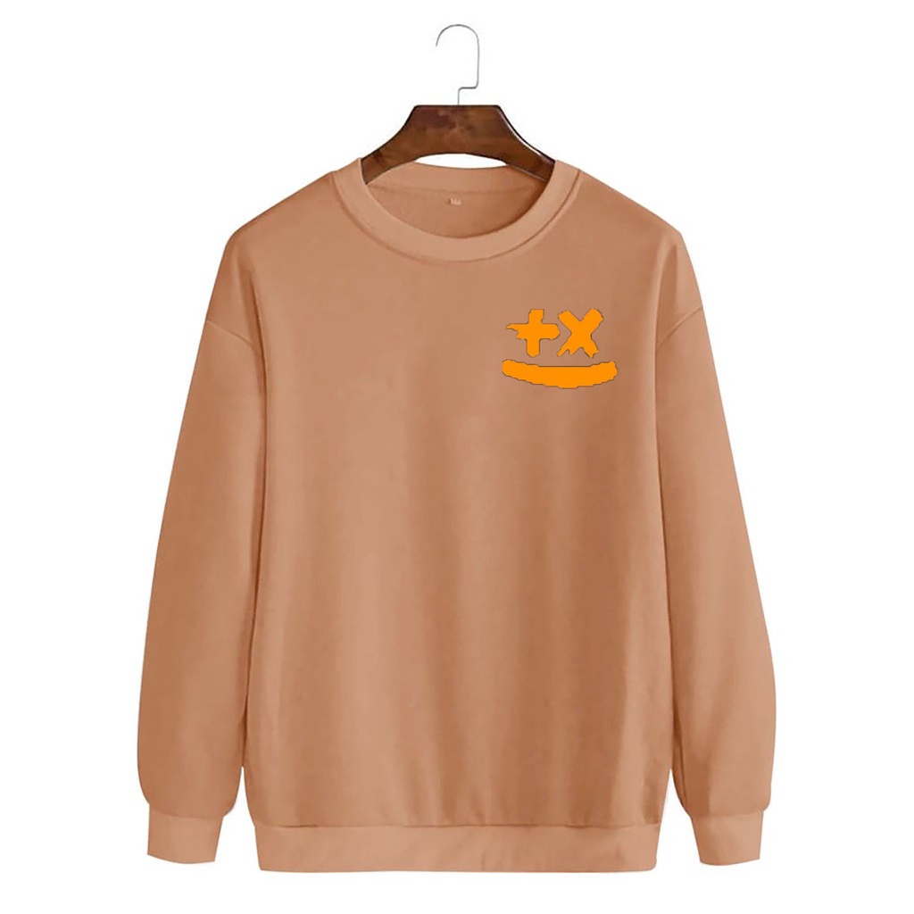 Kaos Lengan Panjang Pria Korea MatchAfashion Positive Smiles / Baju Lengan Panjang Cowo Korea