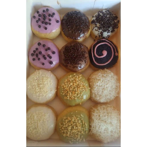 Donat Versi Donut Jco mini Lembut Empuk Manis / Donat Ulang Tahun / Donut's Happy Birthday