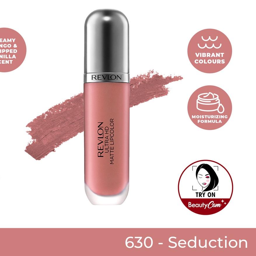 ☈➸❋✦ Revlon Ultra HD Matte Lip Color - Seduction 630 (liquid matte lipstick make up tahan lama) Terb