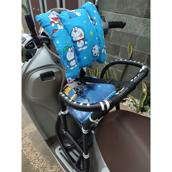 KURSI BONCENGAN ANAK MOTOR METIC//BONUS BANTAL STANG DAN SABUK PENGAMAN