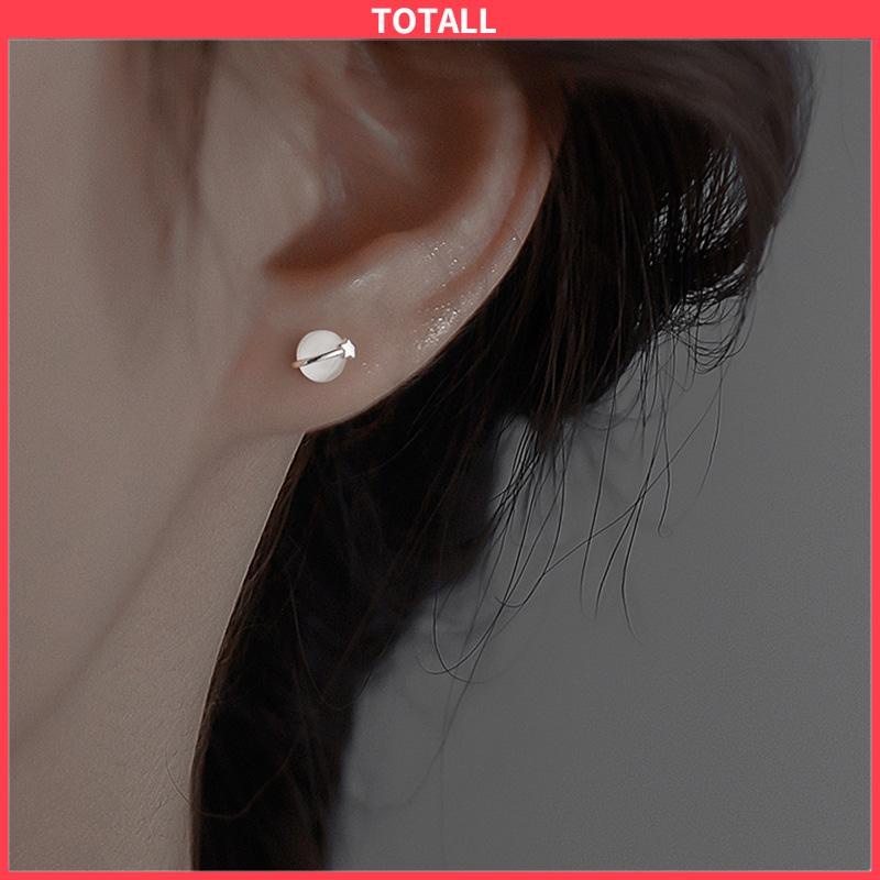 COD Anting Astronot anting Cahaya Desain Ceruk Wanita Anting Opal Asimetris Mewah-Totall