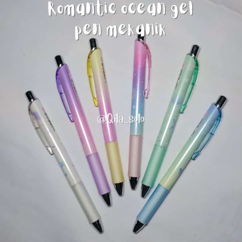 

Bolpen / Bolpoin / Pulpen Gel Mekanik Romantic Ocean 0,5 mm