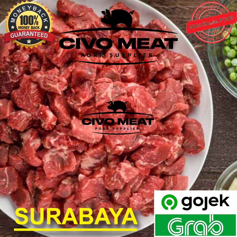 

Kapsim Babi Kecap / Kapsim mentah potong Babi Kecap 500g
