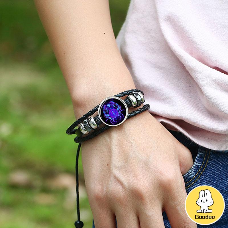 Gelang konstelasi Gelang Zodiak Import Gelang Manik-manik Batu -Doo