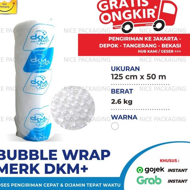 

Plastik bubble uk125cm x 50Mtr Cover Biru