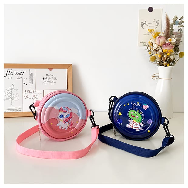 [JUALSEMUA18]Tas Selempang Anak Motif Karton Lucu / Cute Kids Sling Bag / Tas Selempang Cangkang anti air / Import