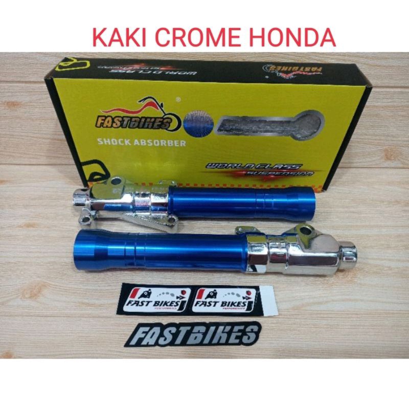 TABUNG SHOCK DEPAN VARIASI KAKI CROME HONDA/YAMAHA MIO XEON FINO BEAT VARIO SCOOPY VARIO 125/150 OLD