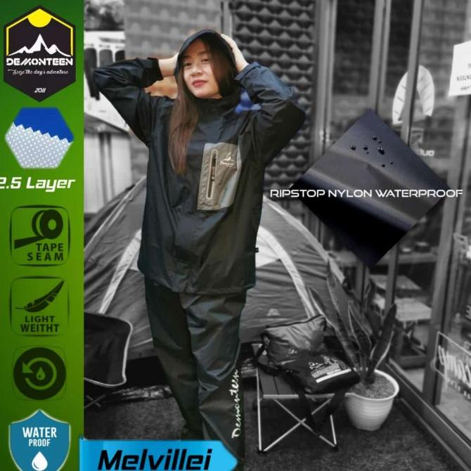 BAYAR DITEMPAT Raincoat jas hujan DEMONTEEN OUTDOOR MELVILLEI not eiger consina rei /JAS HUJAN WANIT