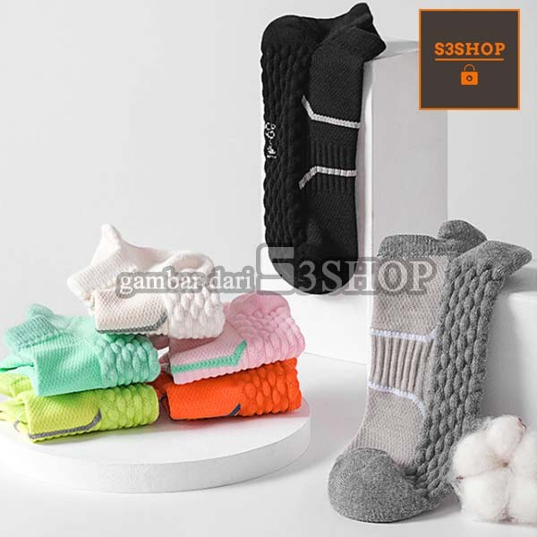 Kaos Kaki Olahraga 3D Tebal Basket Jogging Running Towel Bottom Socks