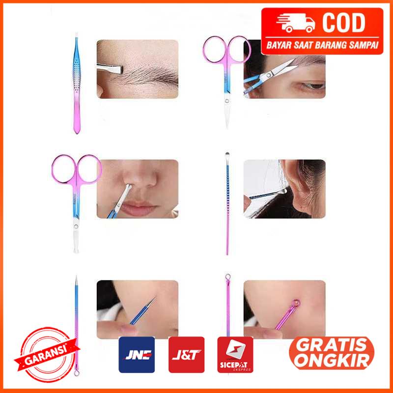 Beauty Nail Art Set Gunting Kuku Manicure Pedicure 10 PCS NB10