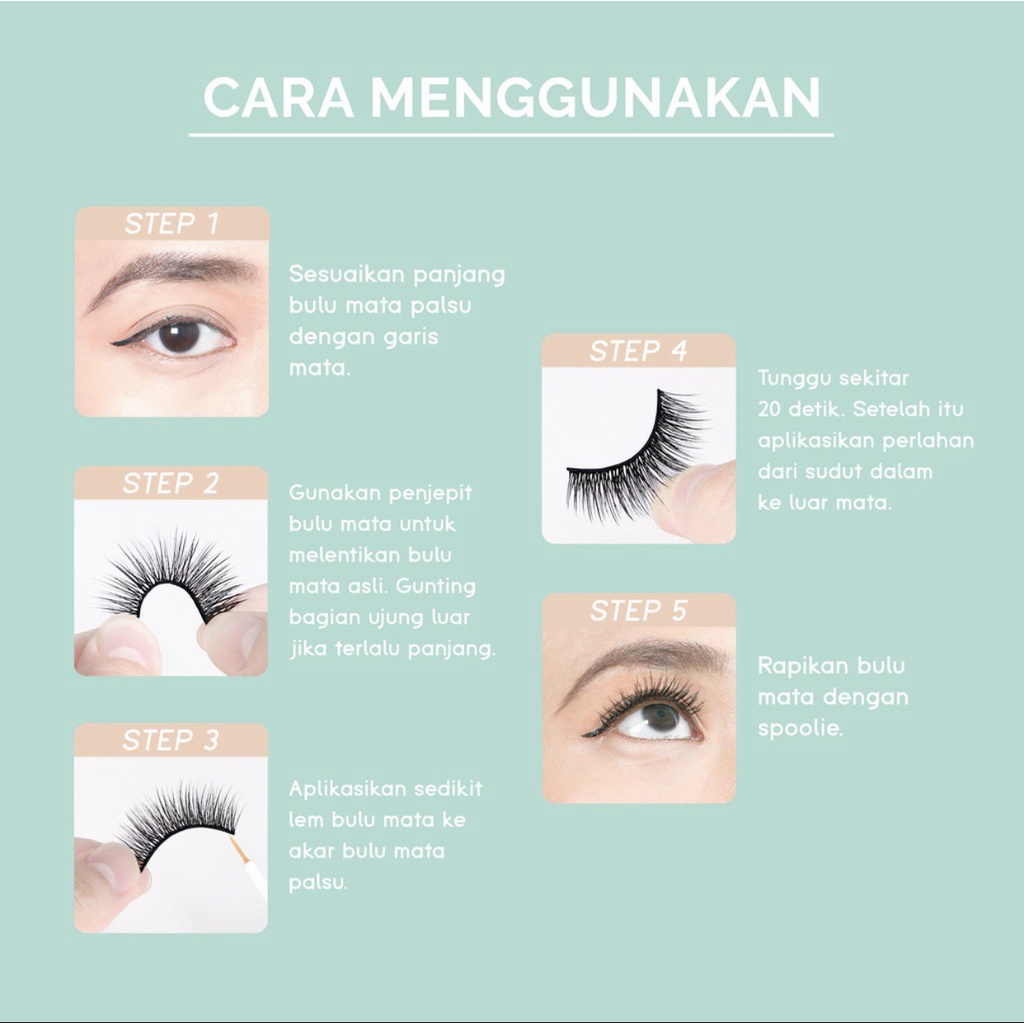GlamFix Natural Single Lashes | Perfect Blink Lashes | Glam Fix False Eyelashes Bulu Mata Palsu Natural Y.O.U