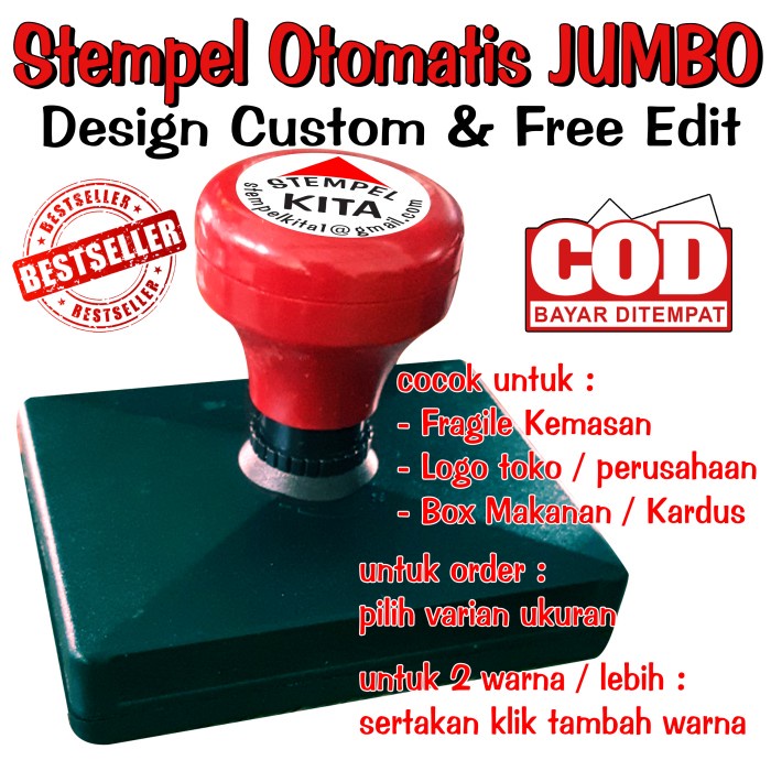 

Stempel Otomatis Besar Untuk Legalisir, Box Makanan Dan Kardus