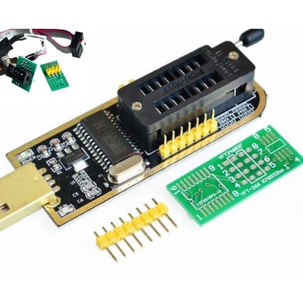 IC Programmer EEPROM Flash CH341A Programer Penjepit CH341 Clip bios