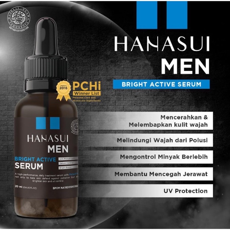 HANASUI MEN Bright Active Serum / Serum Men Hanasui ORIGINAL dan BPOM
