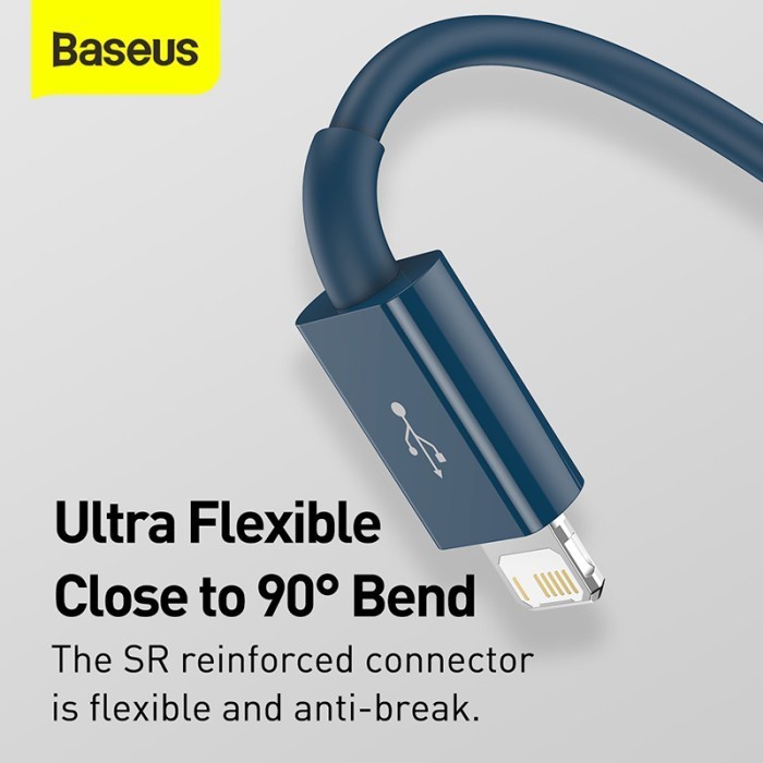 Baseus Original Superior Kabel Data 3 in 1 Micro USB Type C Lightning Iphone 3.5A 1.5M 1.5 Meter Fast Charging Quick Charge Ori Cable Charger Casan