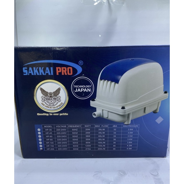 SAKKAI PRO HP 45 AIR PUMP HI BLOW POMPA UDARA KOLAM AQUARIUM RESUN