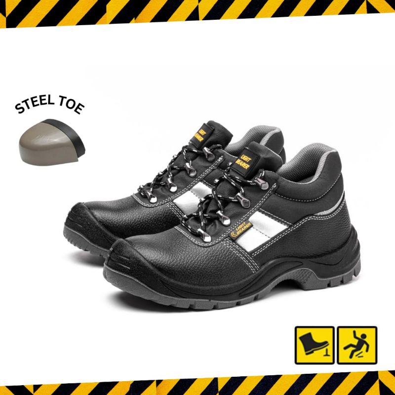 SEPATU SAFETY SHOES HIGH MIDDLE SSL 350 MURAH BERKUALITAS SEPATU KERJA PALING MURAH BLACK HITAM ABU-ABU