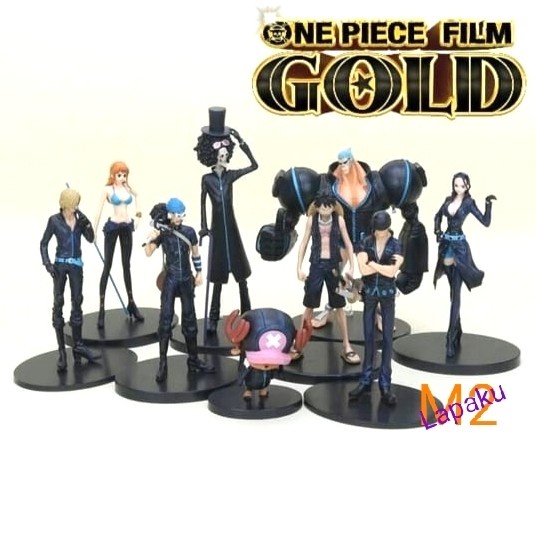 Action Figure ONE PIECE GLM GOLD MOVIE Set isi 9pcs