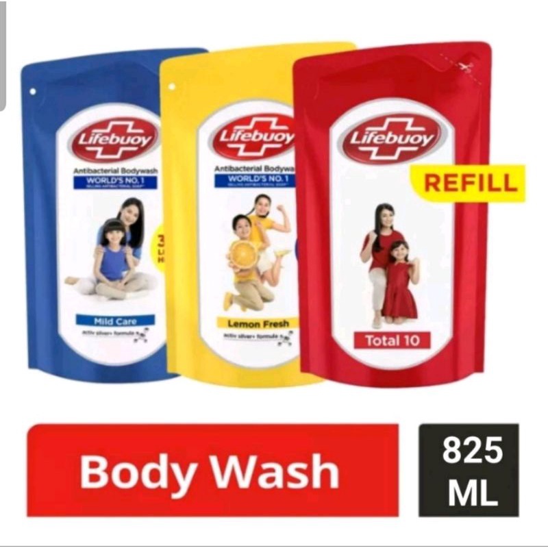 Lifebuoy Body Wash Sabun Mandi Cair 825mL