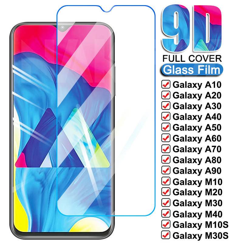 Pelindung Layar Tempered Glass 9D Untuk Samsung Galaxy A10 A20 A30 A40 A50 A60 A70 A80 A90 A10s A20s A30s A40s A50s A70s A20e M10 M20 M30 M40