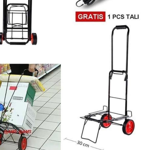 Troli Alat Angkut Barang Galon Gas Kardus Tabung Oksigen Lipat Trolley