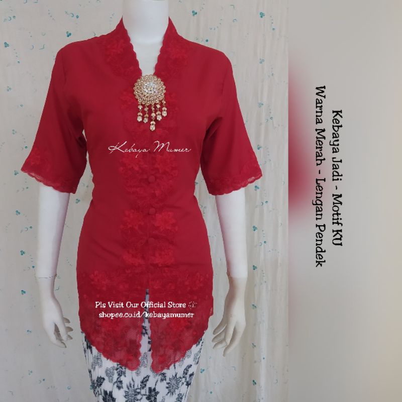 Kebaya Bordir. Kebaya Encim. Kebaya Jadi. Kebaya Putih. Kebaya Merah. Kebaya Nyonya. Kebaya Pendek. Lengan Pendek. Kebaya Merah