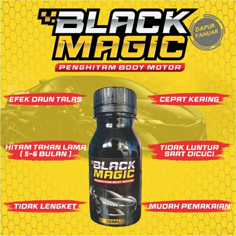 BLACK MAGIC PENGHITAM BODY KENDARAAN MOTOR MOBIL