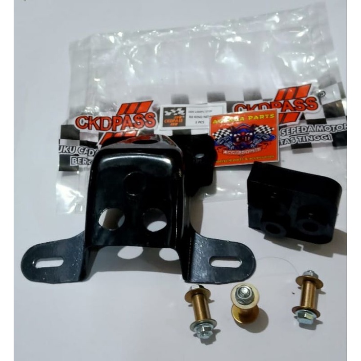 pangkon dudukan breket Bracket lampu belakang stop Assy Rx king Rxk new Ckd sesuai gambar photo