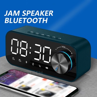 Image of (Free Gift) AFS Speaker Bluetooth Portable Bass speaker Jam Alarm Clock LED Display Speaker Bluetooth Music Box Speaker - S16 100% real 1year warranty