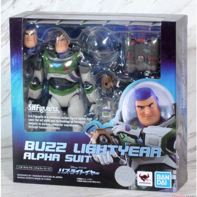 SHF Buzz Lightyear Alpha Suit Toy Story Disney Original Bandai MISB