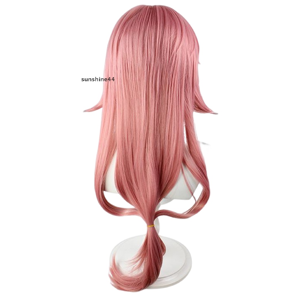 Sunshine Yae Miko Wig / Rambut Palsu Wanita Untuk Cosplay / Halloween / Natal