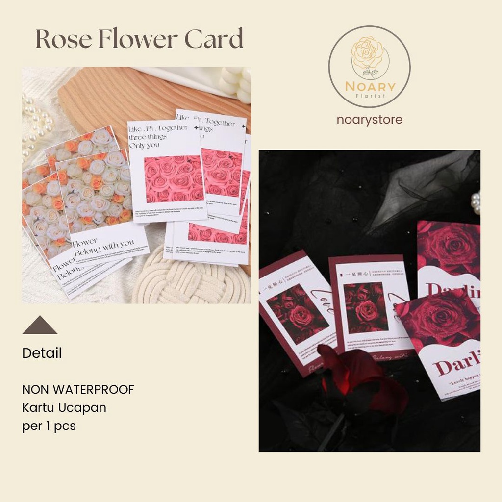 Rose Flower Card Kartu Ucapan