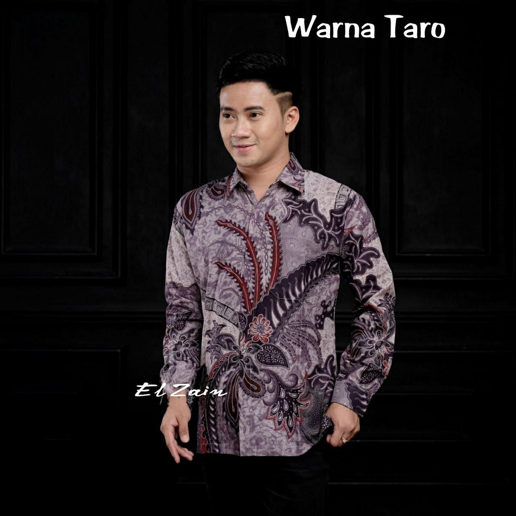 BATIK EL ZAIN BATIK TERBARU BATIK JUMBO M L XL XXL 3XL 4XL 5XL 6XL 7XL 8XL 9XL 10XL KEMEJA BATIK PRIA LENGAN PANJANG TERBARU BATIK TARO BATIK KEMEJA