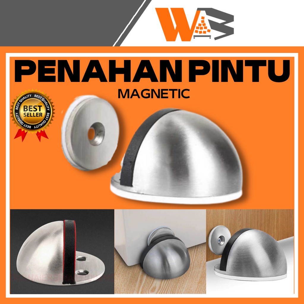 COD Alat Penahan Pintu Besi Pengganjal Pintu / Penahan Pintu Anti-Collision Magnetic Door Stopper