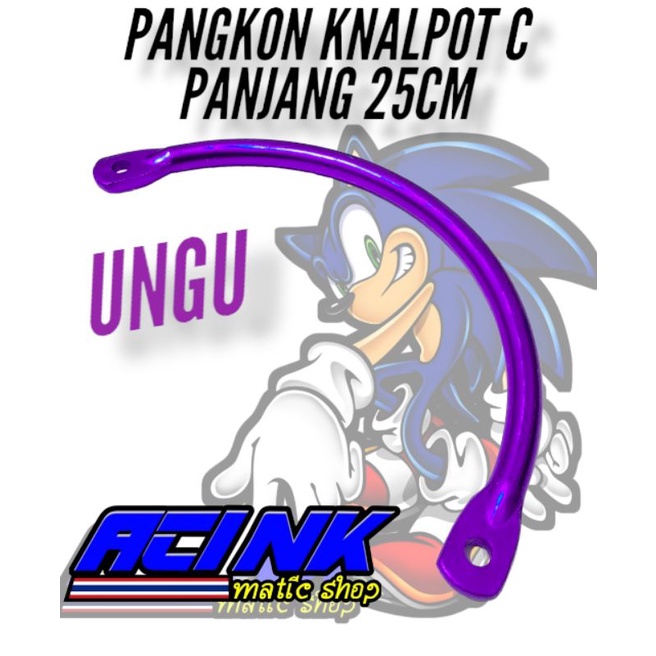 Pangkon kenalpot C breket knalpot c panjang 25 cm almunium cnc