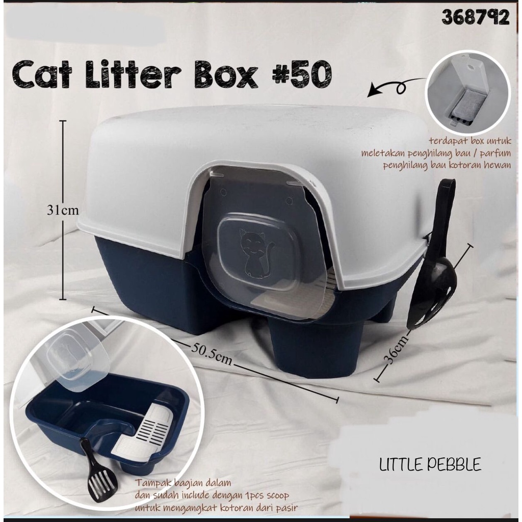 TERBARU | TERLARIS CAT LITTER BOX #50 - BAK PASIR KUCING + SEKOP