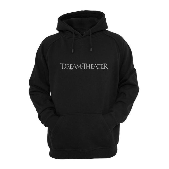 jaket hoodie sweater dream theater hitam
