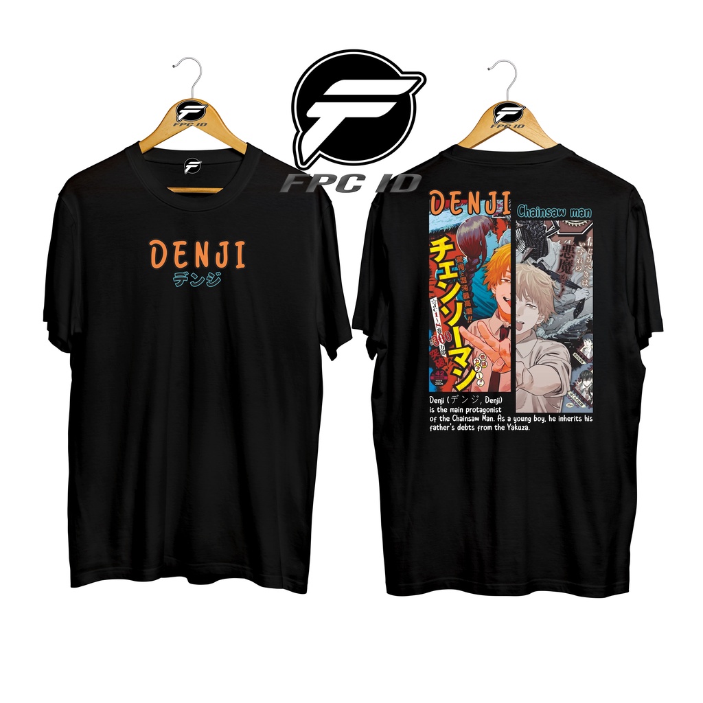 Kaos Anime Chainsaw Man Denji Cotton Combed 30s Baju Distro Pria Atasan Wanita Jumbo Pilihan Favorit Fpc Id