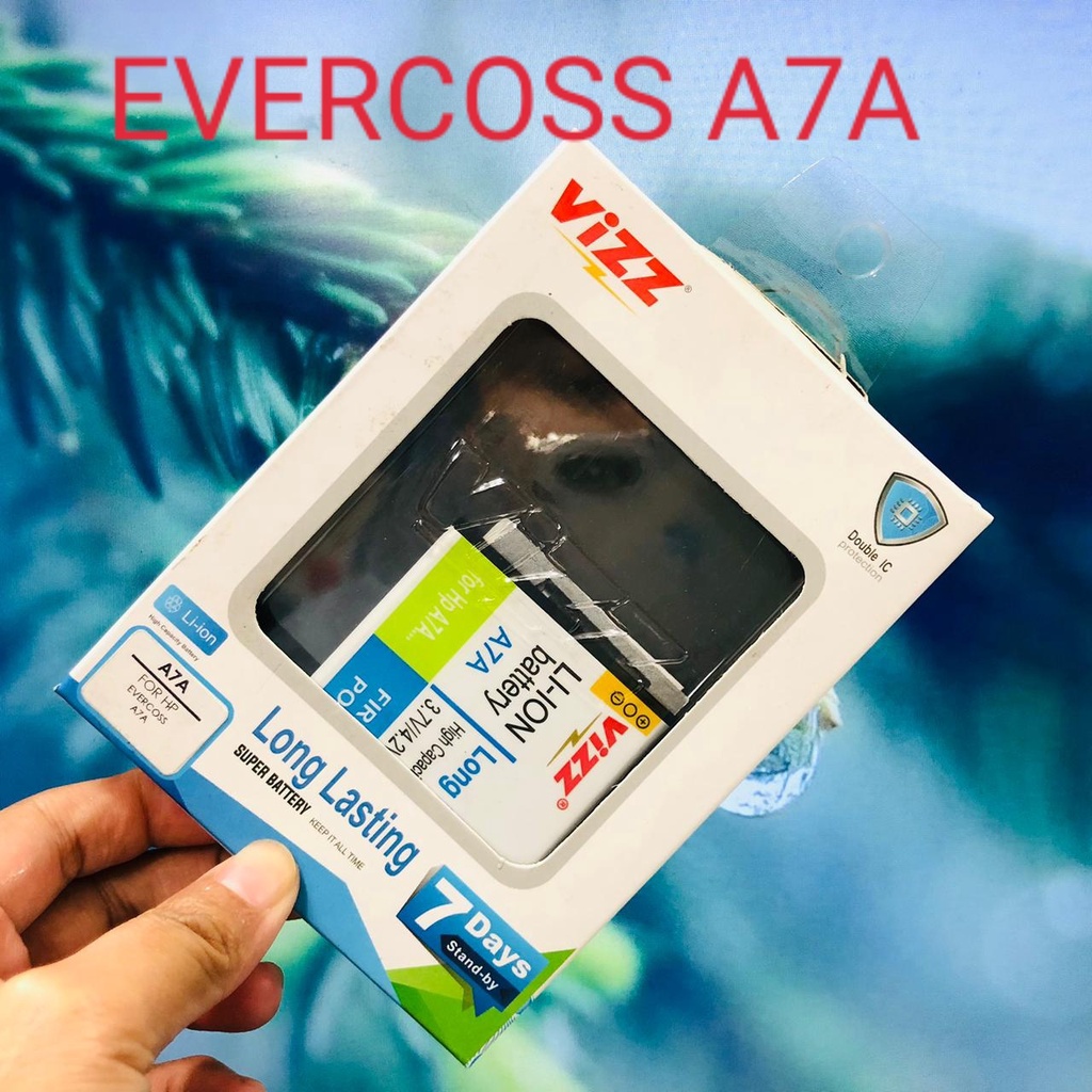 GROSIR BATERAI VIZZ DOBEL POWER EVERCOSS A75/ EVERCOSS A66A/ EVERCOSS A26C/ EVERCOSS A7T/ EVERCOSS A7K/ EVERCOSS A7S/ EVERCOSS A7A/ EVERCOSS A12/ EVERCOSS A33A/ EVERCOSS A28A/ EVERCOSS A54-A74A/ EVERCOSS BL 4LC