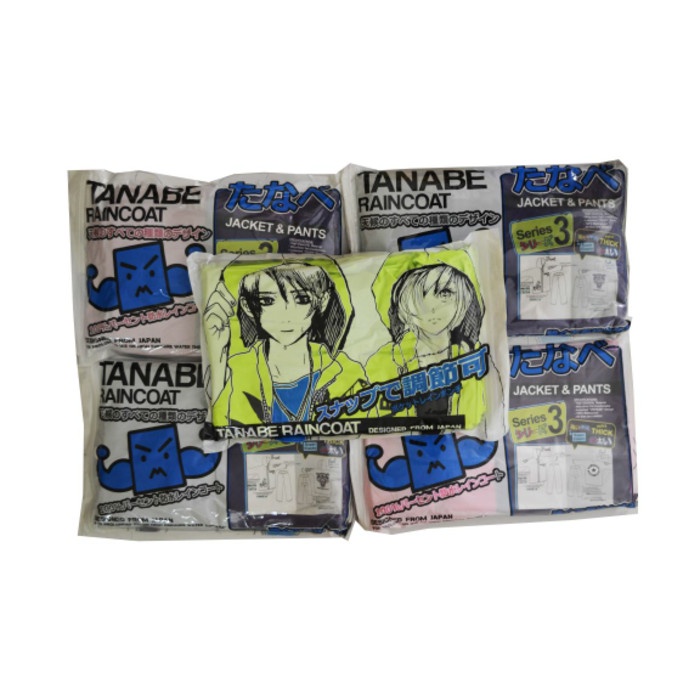 Jas Hujan Wanita Setelan Jaket Celana TANABE S3 Tebal All Size M L XL